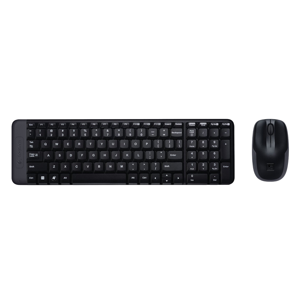 Combo chuột phím không dây Logitech MK215 - nhỏ gọn với đủ phím số, 1 đầu thu USB, không dây 10m, pin 2 năm - Hàng chính hãng